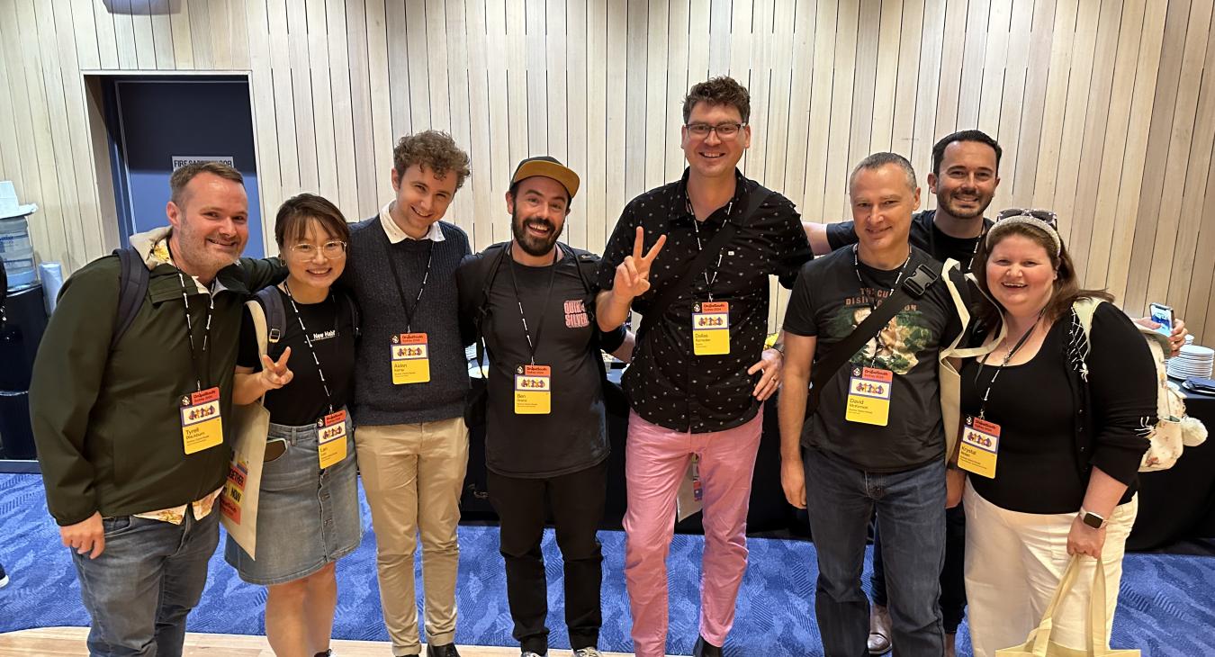 Dallas Ramsden with the Sydney Opera House development team