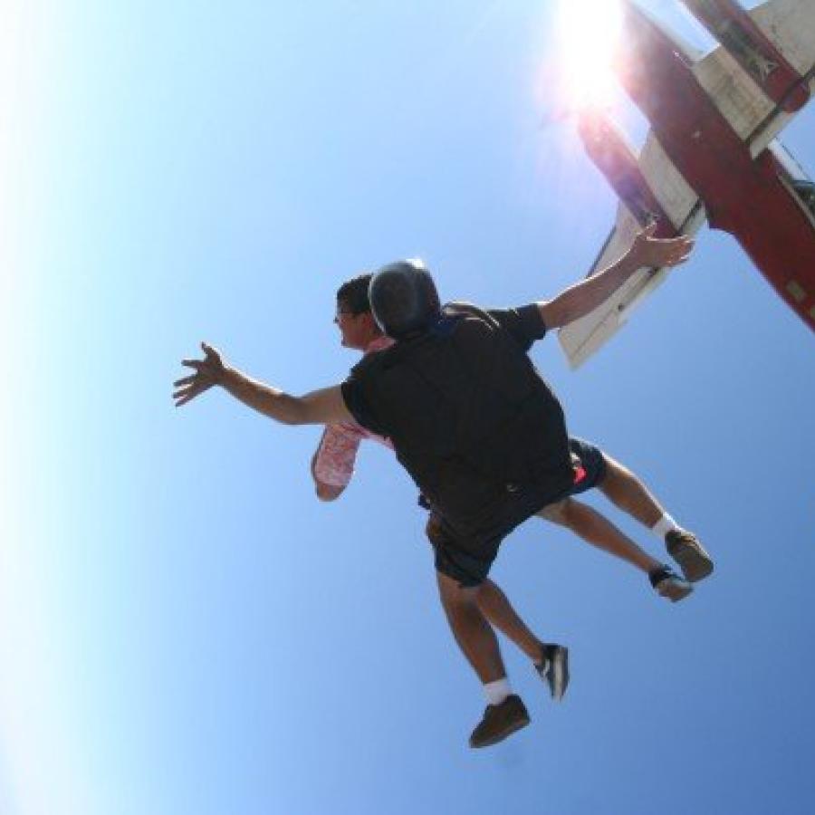Sky diving